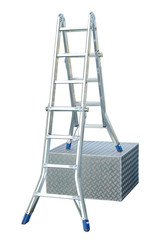 Шарнирная телескопическая лестница STABILO 4х4 (133953)