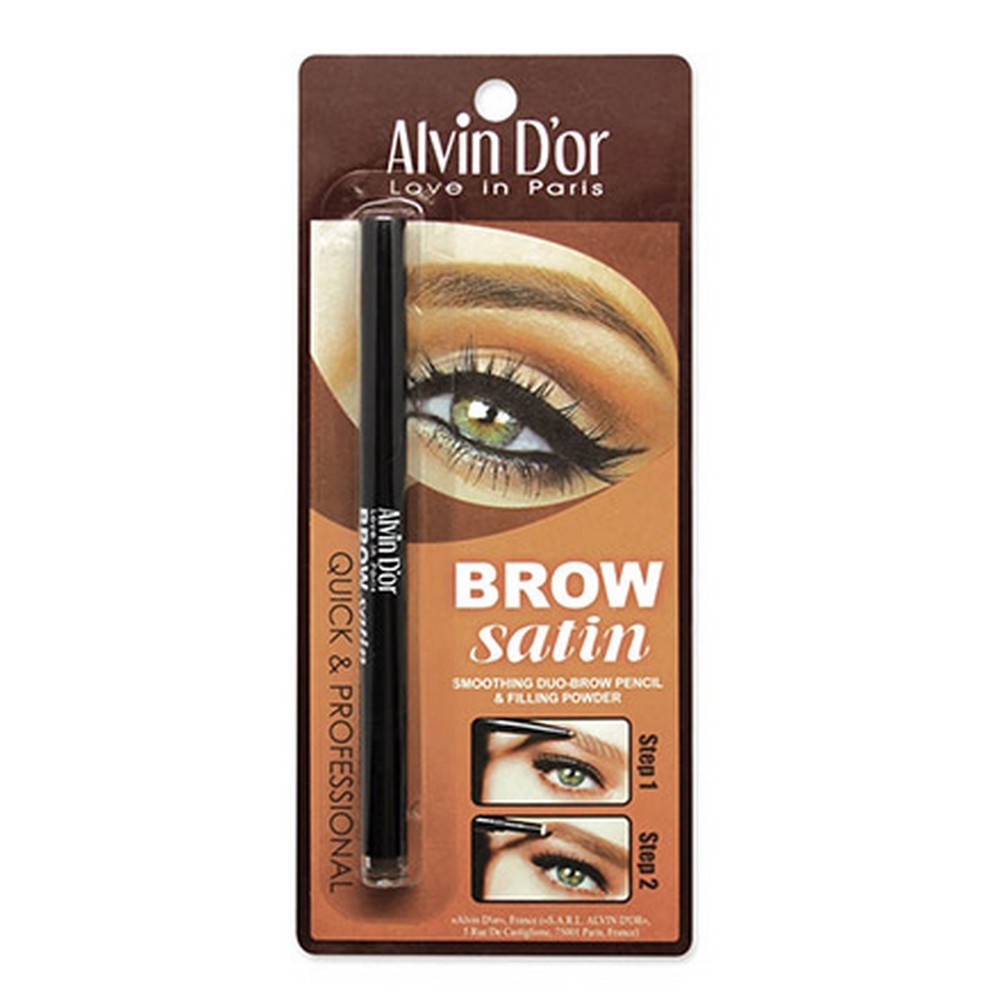 Дуэт для бровей карандаш+пудра Brow Satin