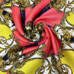 Платок из шёлка-твил кинжалы 66*66 арт.П02