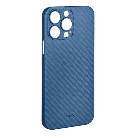 Ультратонкий чехол с защитой камеры K-Doo Air Carbon для iPhone 14 Pro (6.1) (Синий)