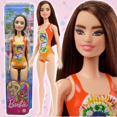 Кукла Барби серия Barbie Пляж в оранжевом купальнике