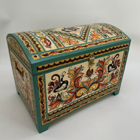 Сундук подарочный с ручной росписью