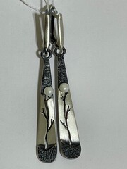 Тайна (серьги из серебра)