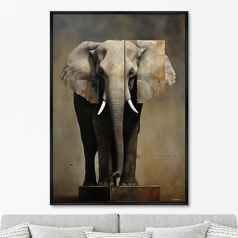 ArtNoMore - Репродукция картины на холсте Hoc est Elephanto, No 1, 2024г.