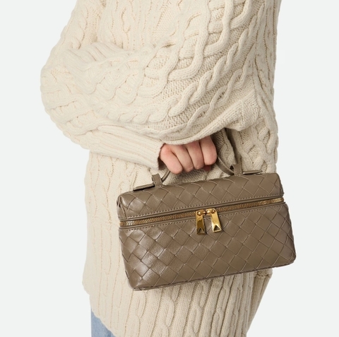 Косметичка Bottega Veneta Bang Bang, коричневый