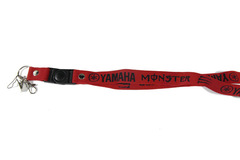 Шнурок на шею для ключей Yamaha черный, красный