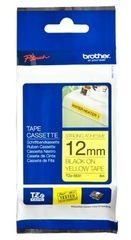 Наклейка ламинированная повышенной адгезии TZ-ES631 (12 мм черн/желт, аналог TZ-S631)