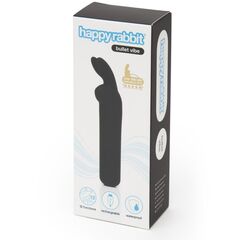 Черная вибропуля с ушками Rechargeable Rabbit Ears Bullet Vibrator - 