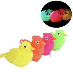 Антистресс Птичка 14см на веревке СВЕТ, в уп 24шт. цена за шт.