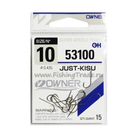 53100 № 10 Крючки OWNER/C'ULTIVA JUST-KISU/ продажа от 5 уп.