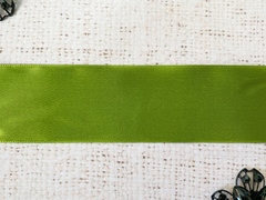 Лента атласная, ш. 4 см, 175 (17) оливковый