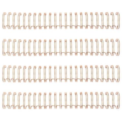 Набор пружин для биндера- ( диаметр 1,58 см )- We R Memory Keepers Cinch Wires - 4 шт- Цвет розовое золото