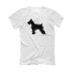 Футболка "Шнауцер - штрихи"