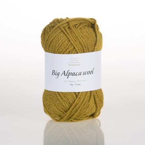 Пряжа Infinity Big Alpaca Wool 2035 охра