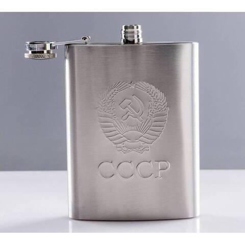 Фляжка хром Герб СССР 257699