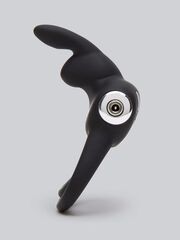 Черное эрекционное виброкольцо Happy Rabbit Cock Ring - 