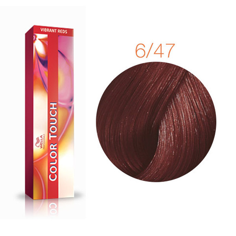 Wella Professional Color Touch Vibrant Reds 6/47 (Красный гранат) - Тонирующая краска для волос