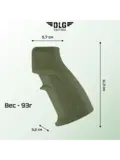 Прорезиненная пистолетная Soft рукоятка на AR