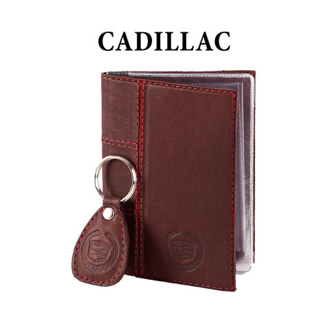 Обложка для водительского удостоверения с брелком «CADILLAC»