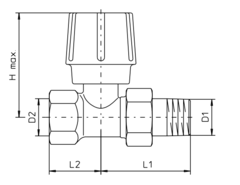 Oventrop 'HR' 1/2