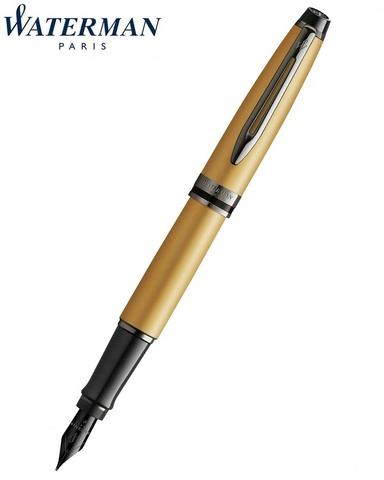 Ручка перьевая Waterman Expert Metallic, Gold RT, F (2119257)