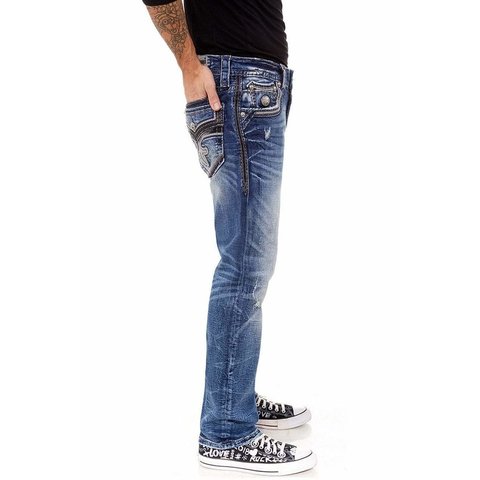 Rock Revival | Джинсы мужские ARKELL J201 STRAIGHT TJ3590J201 правый бок