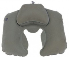 Подушка надувная под шею Tramp Lite комфорт TLA-008, серый