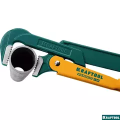 KRAFTOOL PANZER-90, №2, 1.5?, 440 мм, трубный ключ с прямыми губками (2734-15)