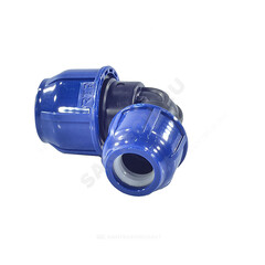 Отвод компрессионный ПЭ переходной Дн 32х25х90гр Ру16 RTP (РосТурПласт) 11533