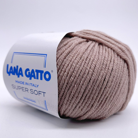Пряжа Lana Gatto Super Soft 9424 какао (уп.10 мотков)