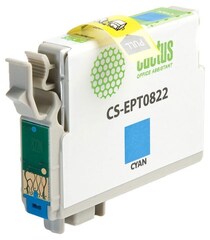 Картридж струйный Cactus CS-EPT0822 T0822 голубой (13.8мл) для Epson Stylus Photo R270, 290, RX590