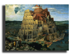 Репродукция "Питер Брейгель - Башня Вавилона"