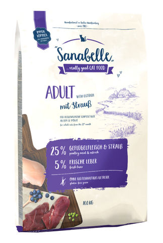Bosch (2 кг) Sanabelle Adult Ostrich  с мясом страуса