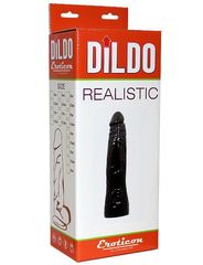 Черный гнущийся фаллоимитатор REALISTIC - 18,5 см. - 