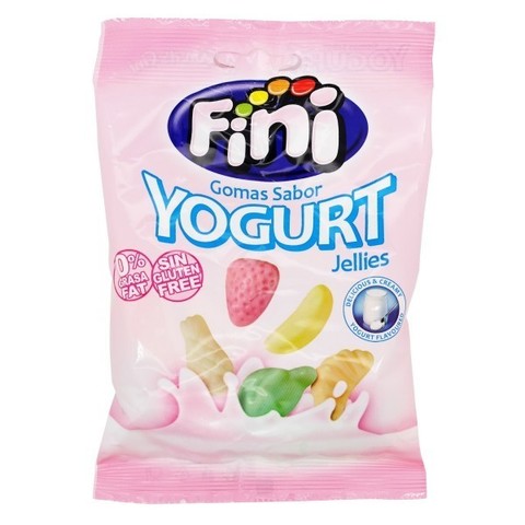 Жевательный мармелад Fini Yogurt jellies йогуртовые фрукты 100 гр