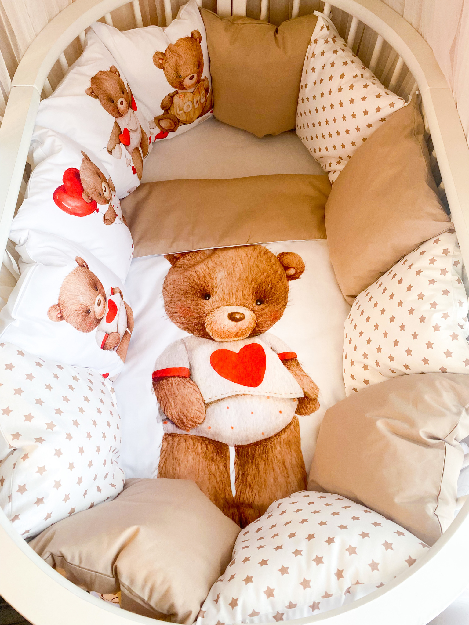 Бортики в кровать для новорожденных