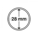 Круглые капсулы диаметром для монеты 28 mm, упаковка 10 шт.