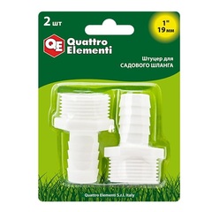 Штуцер для шланга QUATTRO ELEMENTI внеш. резьба 1