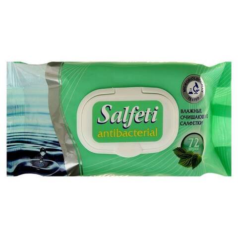 Salfeti Салфетки влажные Antibacterial, 72 шт