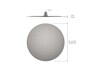 Aquatek AQ2075BGM AQ2075BGM круглый верхний душ  300*2 мм, шлиф. черный хром