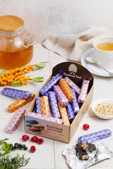 Кедровые палочки Ассорти / облепиха, малина, смородина / шоу - бокс / 640 г / ТМ Сибирский кедр