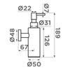 Omoikiri 4995090 Дозатор для моющего средства OM-07-GB латунь/графит