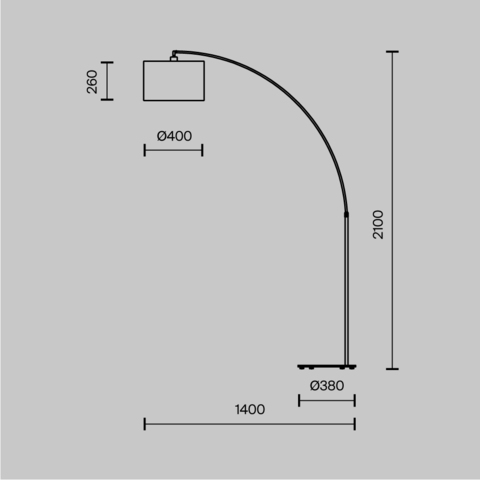 Торшер Maytoni Nevada Z328-FL-01-B
