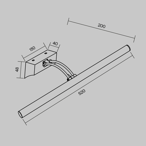 Светодиодная подсветка для зеркал Maytoni Fino MIR003WL-L12CH