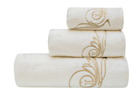 Полотенце 30х50 Garda Decor Лирика белое