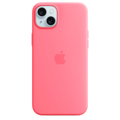 Силиконовый чехол с поддержкой MagSafe Apple Silicone Case для iPhone 15 Plus, Pink (Розовый)