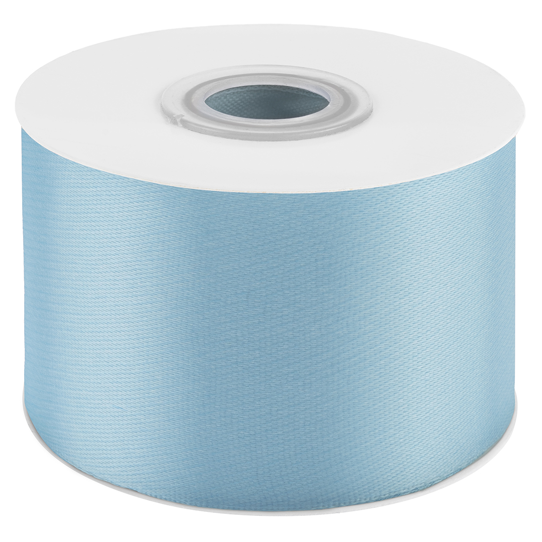 Лента Атласная (5см*22,85м) Голубой.