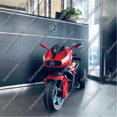 Детский электромотоцикл "Mercedes" красный