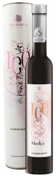 Вино МЕРЛО. ЛЕДЯНОЕ ВИНО десертное розовое 0,375л