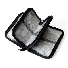 Пенал 3 отделения Alingar, пайетки, молния, 120 х 190 мм, "Хамелион", микс (пайетки серебро, розовые, фиолет,красные)